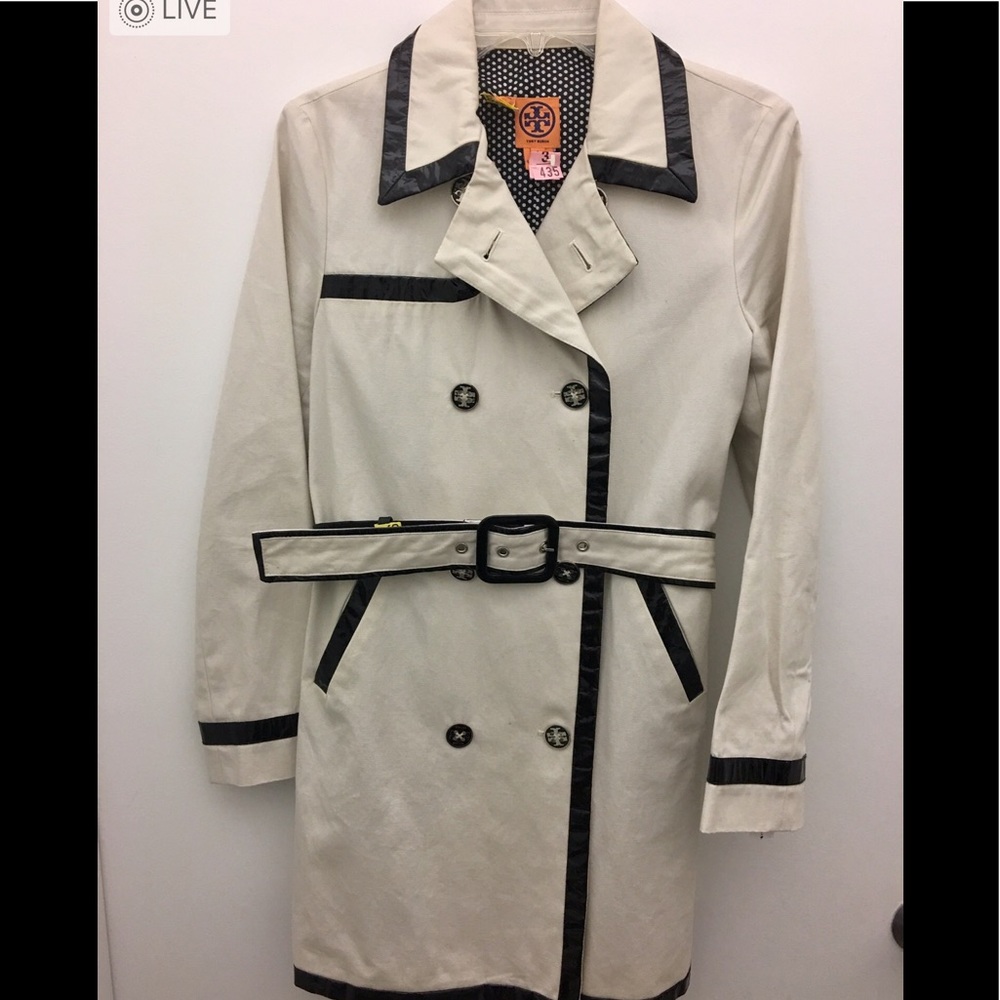 Tory Burch amazingly gorgeous canvas trench coat - Picture 4 of 7